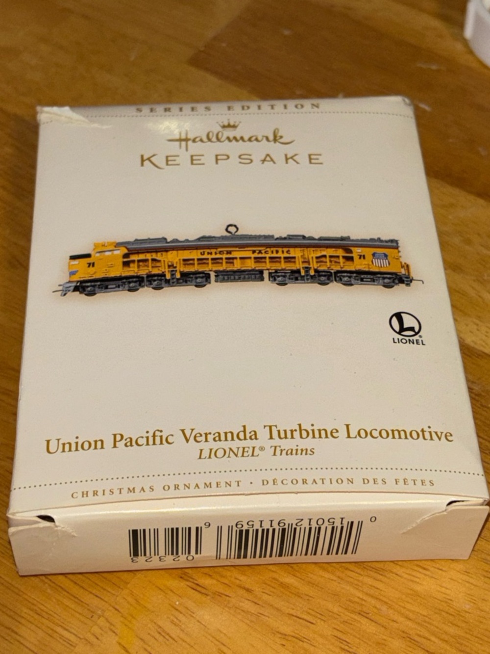 Union Pacific Yellow Train Ornament